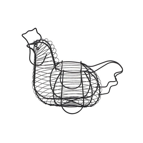 Metal chicken egg - chicken, basket