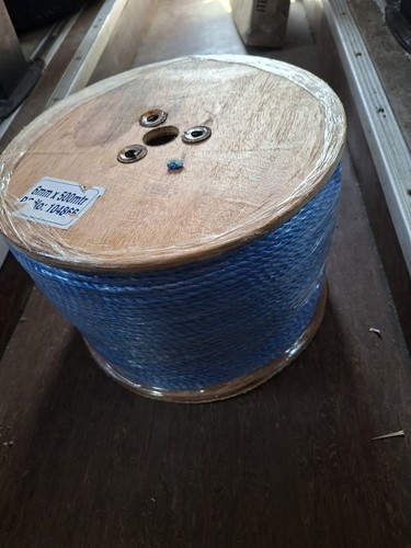 6mm blue polypropylene rope - blue, x