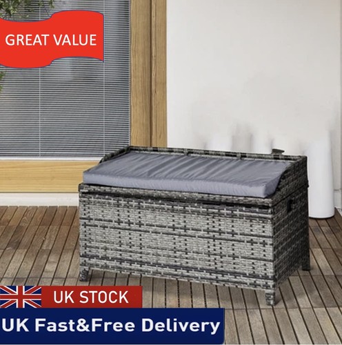 Bench patio wicker storage - patio,