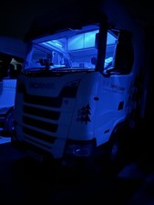 Scania interior ICE  BLUE LED headlining + door upgrade Next Gen +R S Series V8