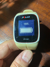 Polar M430 GPS Running Watch Heart Rate Monitor White with Charging Cable and New Strap