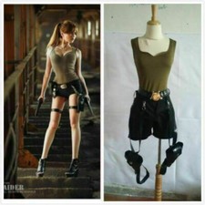 Hot！Tomb Raider Lara Croft Cosplay Costume Full set