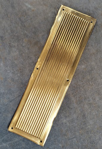 Reclaimed brass door finger - brass,