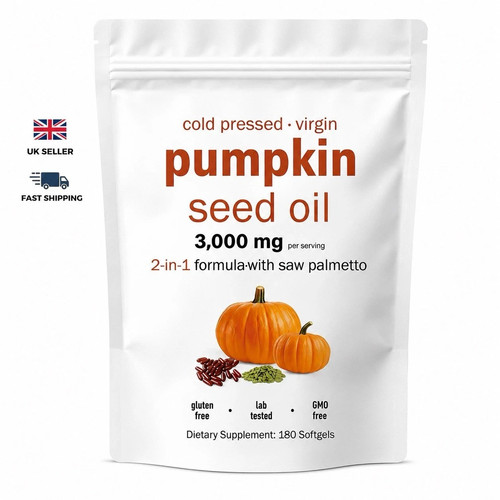 Pumpkin seed oil 3000mg - 3000mg, +