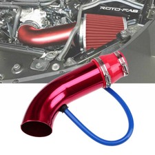 3" INDUCTION KIT UNIVERSAL PERFORMANCE COLD AIR FILTER INDUCTION INTAKE KIT RED
