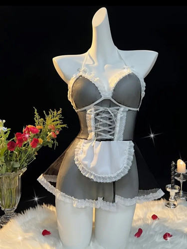 Sheer mesh lace - lace, maid