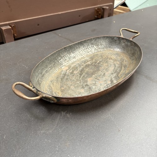 Vintage french copper oval - vintage,