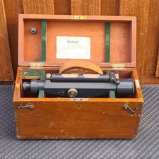 ANTIQUE BOX & THEODOLITE STANLEY 53820 NEW ELTHAM WORKS & HIGH HOLBORN LONDON