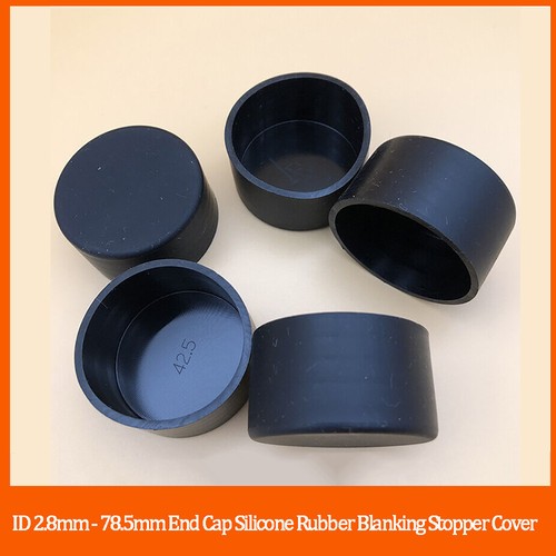 Black end cap silicone - silicone, rubber
