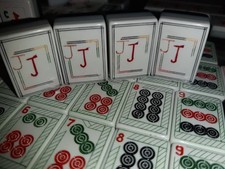 Mahjong Mah-Jongg NMJL 152 triple layer  in wood box