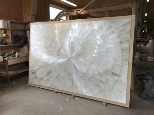 Selenite dining table crystal - dining,