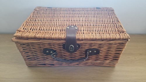 Wicker picnic storage basket - picnic,