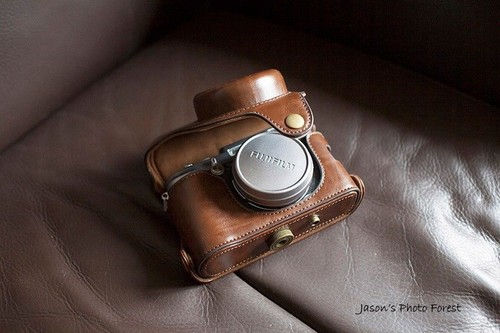 Leather full camera case - full,