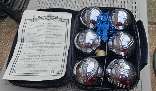 Set chrome metal boules - 6,