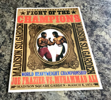 MUHAMMAD ALI JOE FRAZIER 1971 BOXING PROGRAMME MADISON SQUARE GARDENS