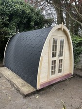 4m x 2.4m Glamping/Camping Pod/Outdoor Office/Garden room/Log Cabin/Summerhouse