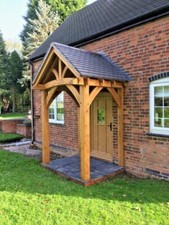 Bespoke Oak Porch Kit – Handcrafted Timber Porch (THE HEREFORD) 1600mm Wide