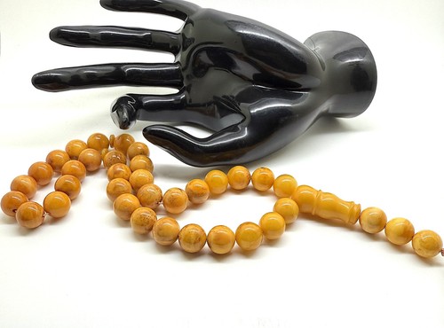 Amber tesbih round natural - round,