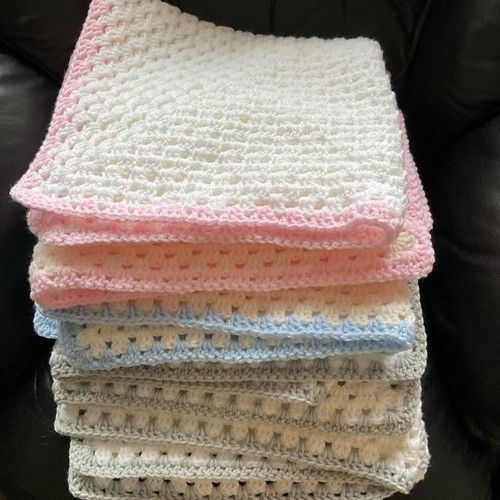 Crochet baby blankets white - baby,
