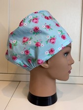 Pink Roses on Pale Blue 100%