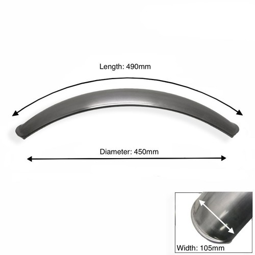 Front mudguard plain steel - plain,