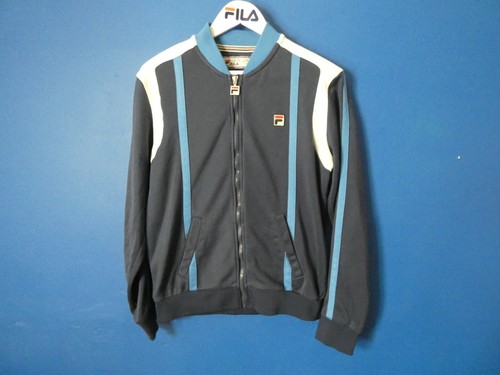 Fila white line tracksuit top - white,
