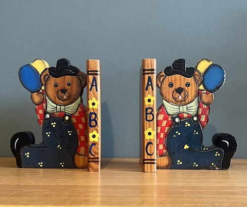 Wooden teddy bear - teddy,