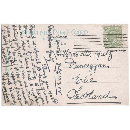 Elie fife postcard - postcard, sent