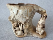 Fab Vintage 50's Early Hornsea Pottery Red Clay Rabbit Fauna Jug Posy Vase 104