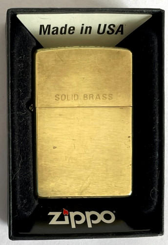 Solid brass zippo lighter - zippo,