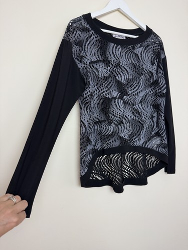 Joseph ribkoff black grey - black, mesh