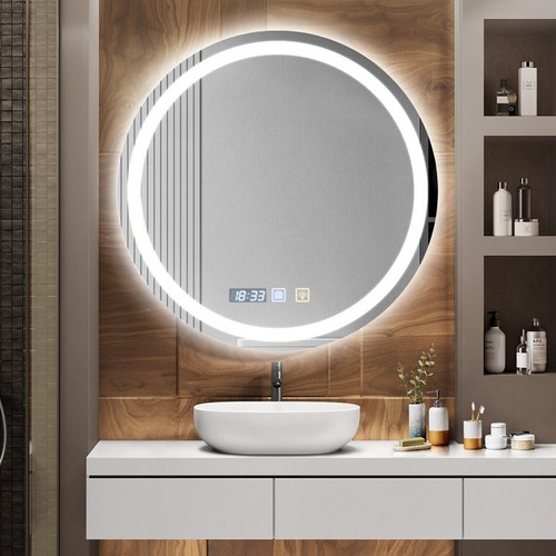 Round led bathroom - bathroom, mirror