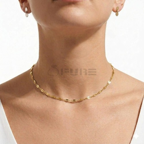 9ct gold dainty flat - 9ct, sequin