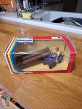 Britains Farm Toys Quad and  Log sled ( Boxed ) 