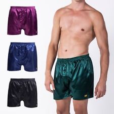 Mens Satin Boxer Shorts Silky Smooth Luxury Comfort Fit Underwear M L XL XXL 3XL