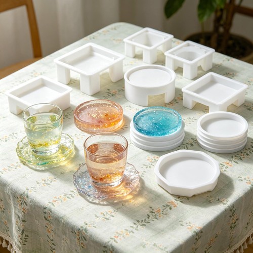Pcs coaster resin - 18,