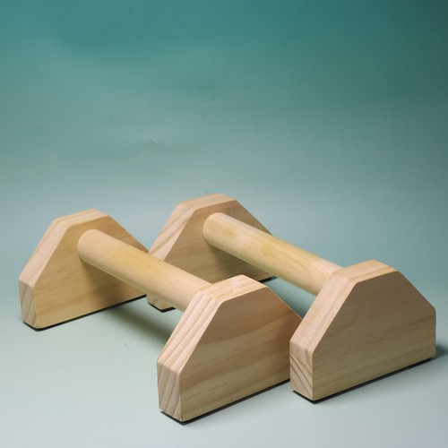 Wooden parallettes push - parallettes, up