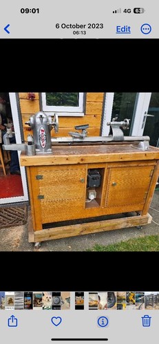 Myford wood turning lathe - wood,