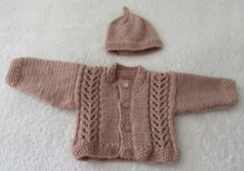 A Hand knitted side patterned