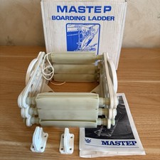 Mastep Plastic Folding 6 Step Boarding Ladder Hook Over Boat Sailing New & Boxed