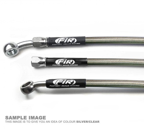 Fir hose front brake silver - hose, /