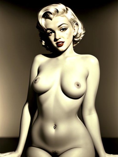 Marilyn monroe nude art side - nude,