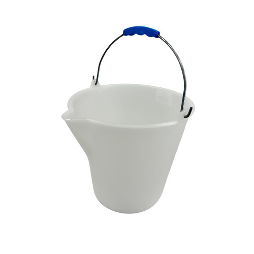 Plastic white bucket heavy - plastic,