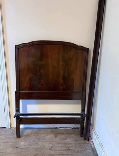 Antique mahogany single - , bed