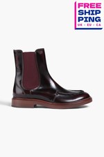 RRP€763 TOD'S Leather Ankle Boots US10.5 UK7.5 EU40.5 Pull On Made in Italy