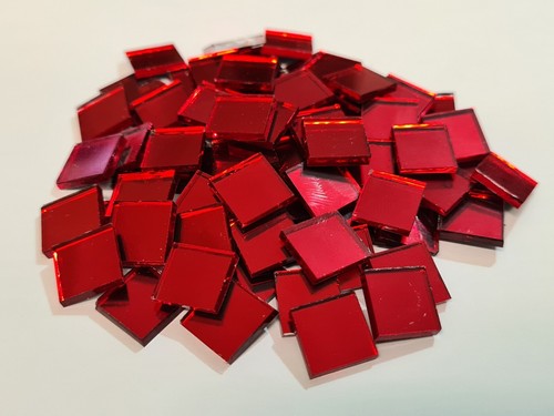 Pieces red ruby glass - 50, pieces,
