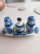 Gzhel Russian Dolls Porcelain