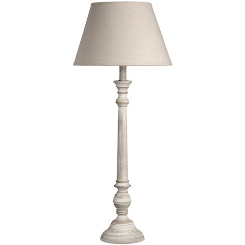 Tall wooden grey washed table - wooden,