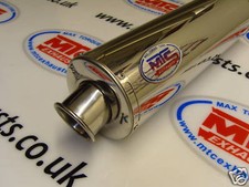 Kawasaki ZXR400L Stainless Round Motorbike Exhaust Can