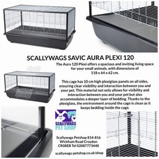 savic plexi aura hamster cage